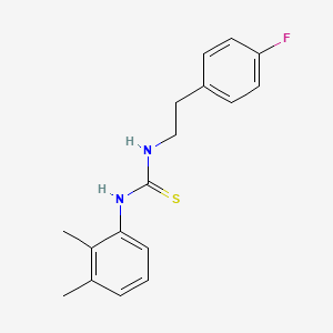 molecular formula C17H19FN2S B5863757 N-(2,3-dimethylphenyl)-N'-[2-(4-fluorophenyl)ethyl]thiourea 