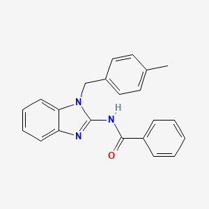 molecular formula C22H19N3O B5863765 N-[1-(4-methylbenzyl)-1H-benzimidazol-2-yl]benzamide 