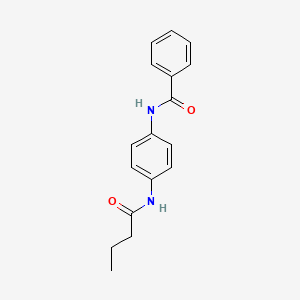 molecular formula C17H18N2O2 B5863771 N-[4-(butyrylamino)phenyl]benzamide 