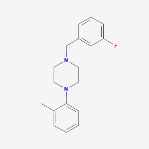 molecular formula C18H21FN2 B5863787 1-(3-fluorobenzyl)-4-(2-methylphenyl)piperazine 