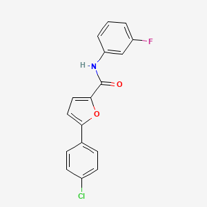 molecular formula C17H11ClFNO2 B5863797 5-(4-chlorophenyl)-N-(3-fluorophenyl)-2-furamide 