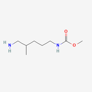 Methyl (5-amino-4-methylpentyl)carbamate