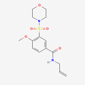 N-allyl-4-methoxy-3-(4-morpholinylsulfonyl)benzamide