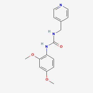 molecular formula C15H17N3O3 B5863814 N-(2,4-dimethoxyphenyl)-N'-(4-pyridinylmethyl)urea 