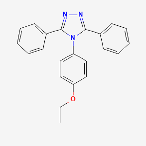 molecular formula C22H19N3O B5863834 4-(4-ethoxyphenyl)-3,5-diphenyl-4H-1,2,4-triazole 