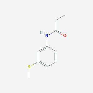 molecular formula C10H13NOS B5863842 N-[3-(methylthio)phenyl]propanamide 