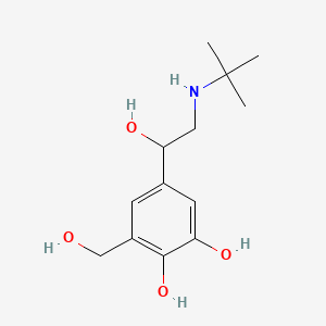 molecular formula C13H21NO4 B586385 alpha(((1,1-Dimethylethyl)amino)methyl)-4,5-dihydroxy-1,3-benzenedimethanol CAS No. 182676-90-0