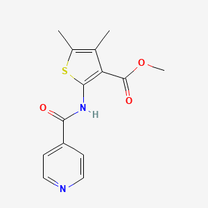 molecular formula C14H14N2O3S B5863864 methyl 2-(isonicotinoylamino)-4,5-dimethyl-3-thiophenecarboxylate 