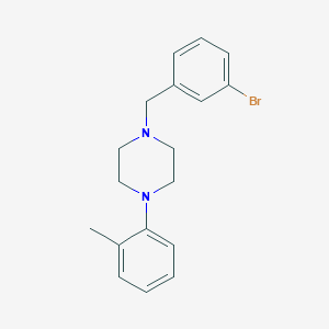 molecular formula C18H21BrN2 B5863872 1-(3-bromobenzyl)-4-(2-methylphenyl)piperazine 