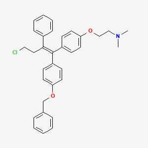molecular formula C33H34ClNO2 B586388 4-苯甲氧基托瑞米芬 CAS No. 176671-79-7