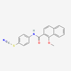 4-[(1-methoxy-2-naphthoyl)amino]phenyl thiocyanate