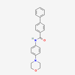 N-[4-(4-morpholinyl)phenyl]-4-biphenylcarboxamide