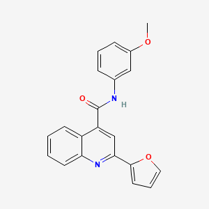 molecular formula C21H16N2O3 B5863916 2-(2-furyl)-N-(3-methoxyphenyl)-4-quinolinecarboxamide 