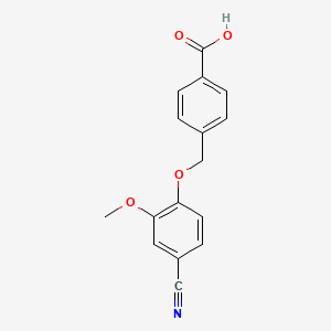 4-[(4-cyano-2-methoxyphenoxy)methyl]benzoic acid