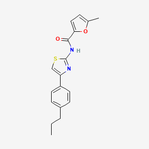 molecular formula C18H18N2O2S B5863979 5-methyl-N-[4-(4-propylphenyl)-1,3-thiazol-2-yl]-2-furamide 