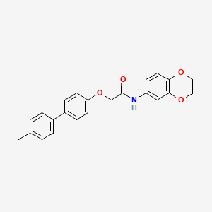 molecular formula C23H21NO4 B5863982 N-(2,3-dihydro-1,4-benzodioxin-6-yl)-2-[(4'-methyl-4-biphenylyl)oxy]acetamide 