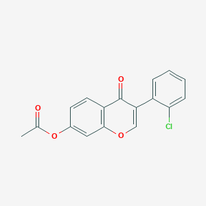 molecular formula C17H11ClO4 B5863986 3-(2-chlorophenyl)-4-oxo-4H-chromen-7-yl acetate 