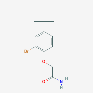 molecular formula C12H16BrNO2 B5863997 2-(2-bromo-4-tert-butylphenoxy)acetamide 