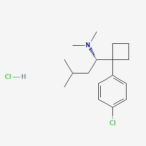 molecular formula C17H27Cl2N B586400 (S)-西布曲明盐酸盐 CAS No. 153341-23-2