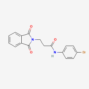 N-(4-bromophenyl)-3-(1,3-dioxo-1,3-dihydro-2H-isoindol-2-yl)propanamide