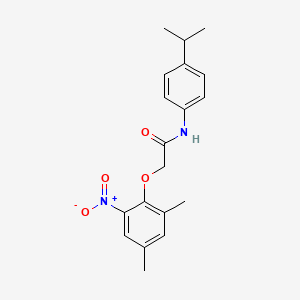 2-(2,4-dimethyl-6-nitrophenoxy)-N-(4-isopropylphenyl)acetamide