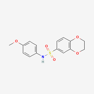 N-(4-methoxyphenyl)-2,3-dihydro-1,4-benzodioxine-6-sulfonamide