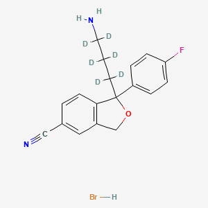 molecular formula C18H18BrFN2O B586405 Didemethyl Citalopram-d6 Hydrobromide CAS No. 1286427-93-7