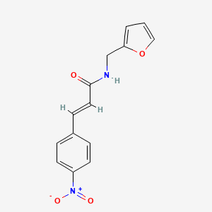 molecular formula C14H12N2O4 B5864053 N-(2-furylmethyl)-3-(4-nitrophenyl)acrylamide 