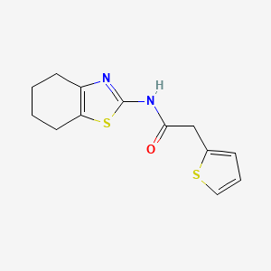 N-(4,5,6,7-tetrahydro-1,3-benzothiazol-2-yl)-2-(2-thienyl)acetamide