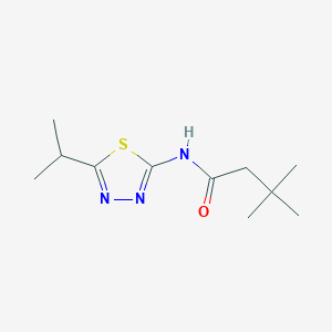 N-(5-isopropyl-1,3,4-thiadiazol-2-yl)-3,3-dimethylbutanamide