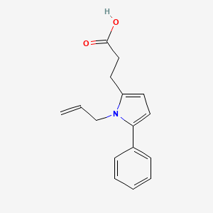 molecular formula C16H17NO2 B5864081 3-(1-allyl-5-phenyl-1H-pyrrol-2-yl)propanoic acid 