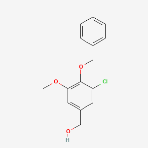 [4-(benzyloxy)-3-chloro-5-methoxyphenyl]methanol