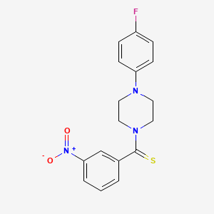 1-(4-fluorophenyl)-4-[(3-nitrophenyl)carbonothioyl]piperazine