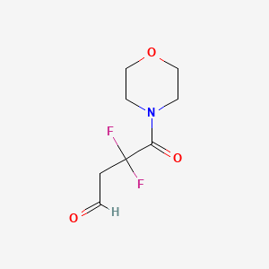 molecular formula C8H11F2NO3 B586409 3,3-Difluoro-4-(morpholin-4-yl)-4-oxobutanal CAS No. 149229-29-8