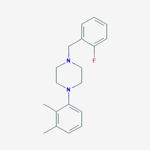 molecular formula C19H23FN2 B5864106 1-(2,3-dimethylphenyl)-4-(2-fluorobenzyl)piperazine 