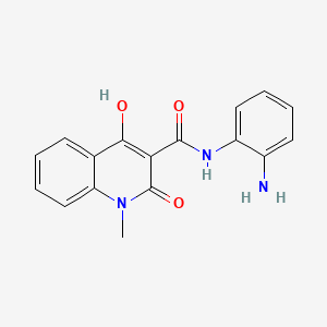 molecular formula C17H15N3O3 B586412 N-(2-aminophenyl)-4-hydroxy-1-methyl-2-oxo-1,2-dihydroquinoline-3-carboxamide CAS No. 151449-78-4