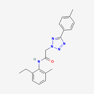 molecular formula C19H21N5O B5864123 N-(2-ethyl-6-methylphenyl)-2-[5-(4-methylphenyl)-2H-tetrazol-2-yl]acetamide 