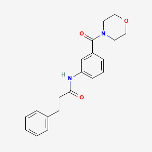 molecular formula C20H22N2O3 B5864138 N-[3-(4-morpholinylcarbonyl)phenyl]-3-phenylpropanamide 