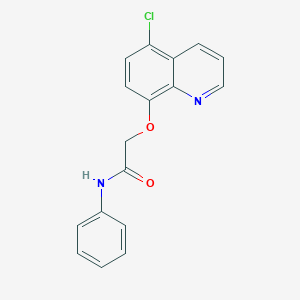 2-[(5-chloro-8-quinolinyl)oxy]-N-phenylacetamide