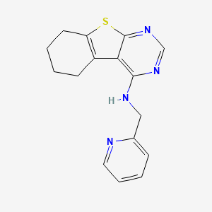 N-(2-pyridinylmethyl)-5,6,7,8-tetrahydro[1]benzothieno[2,3-d]pyrimidin-4-amine