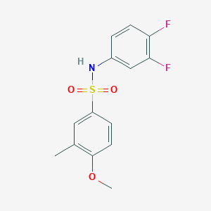 N-(3,4-difluorophenyl)-4-methoxy-3-methylbenzenesulfonamide