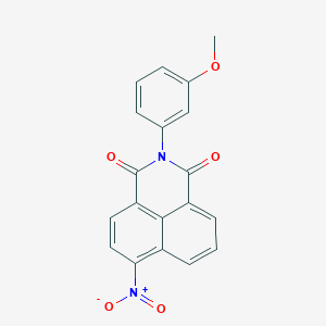 2-(3-methoxyphenyl)-6-nitro-1H-benzo[de]isoquinoline-1,3(2H)-dione