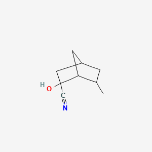 molecular formula C9H13NO B586416 2-Hydroxy-6-methylbicyclo[2.2.1]heptane-2-carbonitrile CAS No. 148638-06-6
