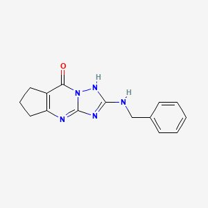 2-(benzylamino)-4,5,6,7-tetrahydro-8H-cyclopenta[d][1,2,4]triazolo[1,5-a]pyrimidin-8-one