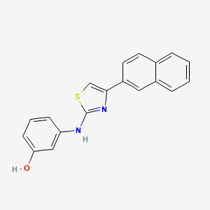 molecular formula C19H14N2OS B5864186 3-{[4-(2-naphthyl)-1,3-thiazol-2-yl]amino}phenol 