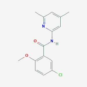 5-chloro-N-(4,6-dimethyl-2-pyridinyl)-2-methoxybenzamide