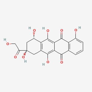 molecular formula C20H16O9 B586420 4-O-Desmethyldoxorubicinone CAS No. 65446-19-7