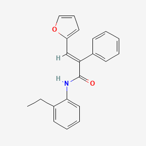 N-(2-ethylphenyl)-3-(2-furyl)-2-phenylacrylamide