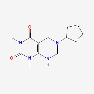 molecular formula C13H20N4O2 B5864210 6-cyclopentyl-1,3-dimethyl-5,6,7,8-tetrahydropyrimido[4,5-d]pyrimidine-2,4(1H,3H)-dione 