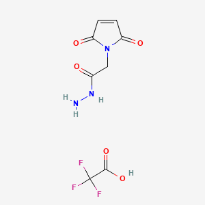 molecular formula C8H8F3N3O5 B586423 2-(2,5-Dioxo-2,5-dihydro-1H-pyrrol-1-yl)acetohydrazide 2,2,2-trifluoroacetate CAS No. 1391054-27-5